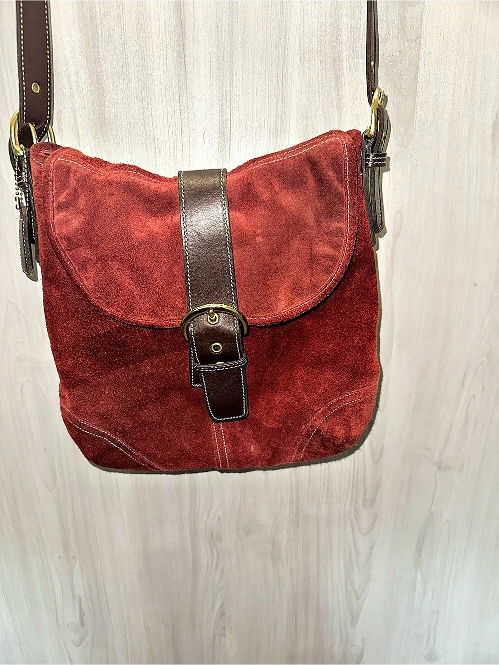 Coach Vintage Coach Soho Suede Flap Shoulder Bag Vintage Soho Suede Flap